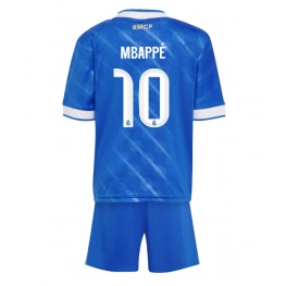 Real Madrid Kylian Mbappe #10 Derde tenue Kids 2025-26 Korte Mouw (+ Korte broeken)